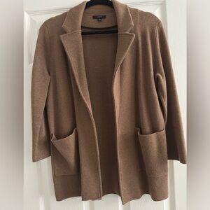 J.Crew Sophie Sweater Blazer (Camel Brown, Size XS)